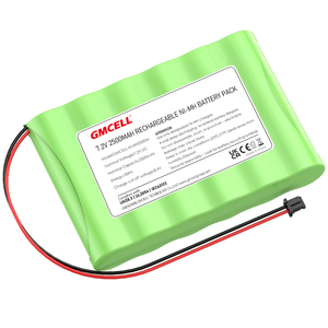 Pack de batteries Ni-MH personnalisé 6S1P 2500mAh 7.2V pour détecteurs de fumée, détecteurs médicaux et de jouets, et lampes de poche - Product Image 1