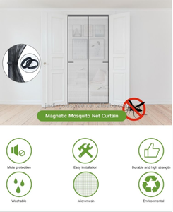 Cortina Magnética Antimosquitos de Fibra de Vidrio para Puerta, Diseño Moderno, Venta al Por Mayor, Manos Libres - Product Image 4