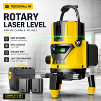 Niveau laser rotatif sans fil GuangChen, faisceau vert 360° °   Autonivelant, imperméable, haute précision pour les travaux de plafonds suspendus