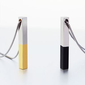Sparkling Tiny Gold <b>Silver</b> Color Four Sides Engraving Personalized Blank Bar <b>Choker</b> Necklace Mounts for Women Men - Product Image 1