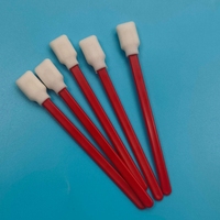 Éponge carrée en plastique PP rouge 707 pour salle blanche, sans peluches, pour le nettoyage des électroniques, des imprimantes et des voitures