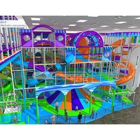 Service Tout-en-un Aire de Jeux Intérieure Géante de 12,3 m de Haut, Parc de Loisirs Doux pour Enfants, Centre d'Amusement pour Grand Centre Commercial