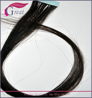 Extensions de cheveux naturels à bandes adhésives, prix d'usine, en cheveux russes Remy vierges non traités, cuticules alignées, diverses couleurs
