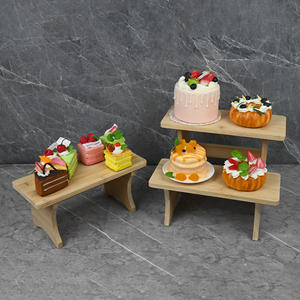 Bambu Üç Katlı Merdiven Pasta <span class=keywords><strong>Stand</strong></span>ı, Düğün Pastaları için Çevre Dostu Özelleştirilebilir Logolu - Product Image 5