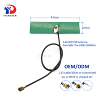Antena PCB WiFi 2.4G en Forma de T, U.FL MHF4 Zigbee, de Alta Ganancia 5dBi, Interna, 2400-2500MHz, Venta al Por Mayor