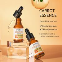 SADOER Sérum Hydratant Anti-Âge Éclaircissant et Réparateur à la Carotte et Vitamine C, Marque Privée Coréenne OEM, pour le Visage et Tous Types de Peau