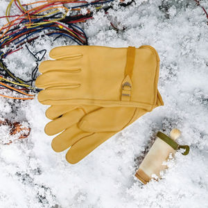 Gants de vélo de montagne en cuir PU imperméables, respirants, à doigts entiers, pour adultes, hiver - Product Image 3