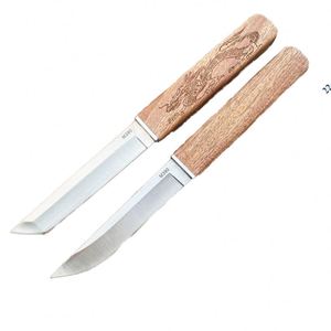 Navaja Táctica de Bolsillo Personalizable OEM con Funda de Madera, Hoja de Acero Inoxidable de Alta Calidad, Uso Industrial y de Camping, DIY - Product Image 1