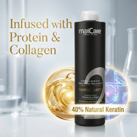 Traitement à la kératine brésilienne MaxCare OEM ODM, qualité salon, 1000 ml, hydratant, nourrissant, réparateur, lissant, marque privée