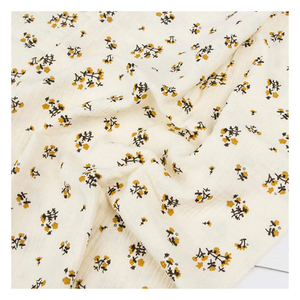 Hot Sale <b>Baby</b> Cotton Double Gauze Crepe Fabric Cute Pattern Custom Printed <b>Muslin</b> <b>Cloth</b> <b>for</b> Garment - Product Image 4