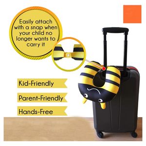 Xách Tay <span class=keywords><strong>U</strong></span> Hình Dạng Sang Trọng Sọc Đáng Yê<span class=keywords><strong>u</strong></span> Bee Nhồi Bông Du Lịch Thoải Mái Xe Ghế Chụp Đệm Trẻ Em Quyến Rũ Tùy Chỉnh Phim Hoạt Hình Cổ Gối - Product Image 3