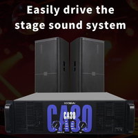 Amplificateur de puissance professionnel série CA, 2 canaux, 2200W, amplificateur audio stéréo double canal, système de sonorisation de scène DJ 3U, amplificateur de haut-parleurs