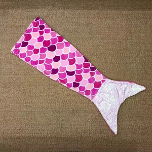 Muestra disponible para regalo Manta de cola de sirena de lana de franela con estampado de lámina metálica personalizada para niños - Product Image 6