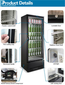 Réfrigérateur vitrine refroidisseur <span class=keywords><strong>de</strong></span> bière commercial en gros 293L <span class=keywords><strong>marque</strong></span> WEILI réfrigérateurs <span class=keywords><strong>de</strong></span> supermarché commerciaux verticaux - Product Image 2