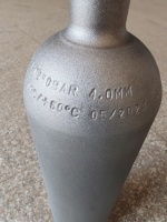 2L ISO9809 150 бар пустой кислород/азот/диоксид углерода/азот/аргон газовый баллон с клапаном