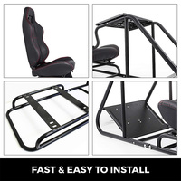 Fabrication OEM ODM de simulateurs de course avec siège de cockpit pour jeux de conduite automobile
