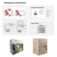 Refrigerador Portátil de 40L, Congelador con Compresor de 12v para Exteriores, Mini Refrigerador para Auto de 12v y 28L, Gran Oferta