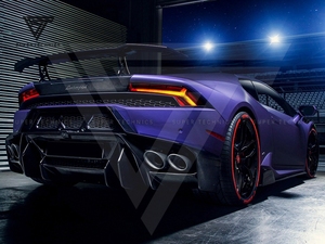 Spoiler posteriore in fibra di carbonio stile Vorstein per Lambo Huracan LP610-4 LP580 2014-2018 - Product Image 5
