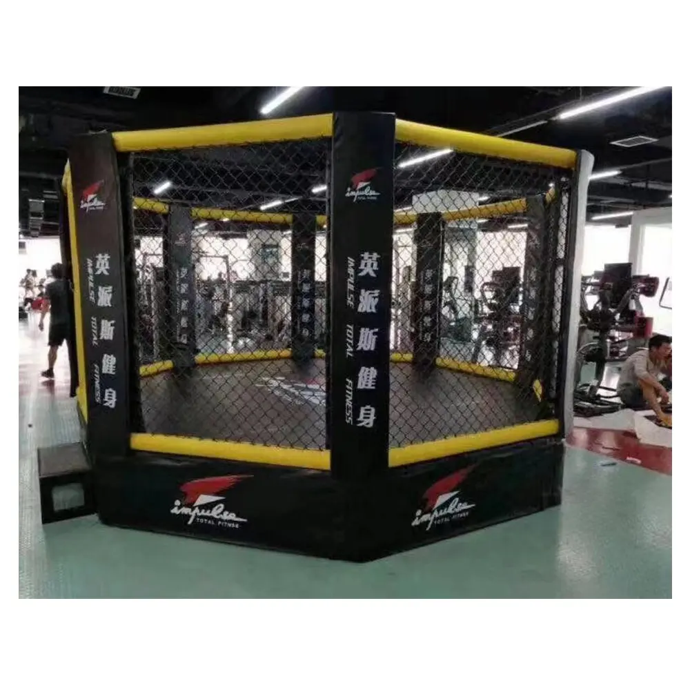 Cincin Tinju Kualitas Tinggi Standar Internasional Baru Kandang Gulat MMA Cage untuk Ekspor