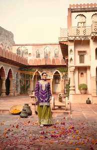 Conjunto de traje Palazzo de diseñador de lujo, Chinnon Premium tela de seda, colección de bodas, ropa de Festival, traje Palazzo - Product Image 6