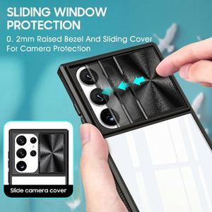 Coque de téléphone portable pour Samsung A25 A35 A55 avec cache-objectif coulissant, protection pare-chocs, dos rigide en PC et TPU souple, luxe - Product Image 3