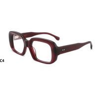 Rétro Moyen Carré Cadre Écaille de Tortue ACÉTATE Lunettes Cadre Acétate Optique Hommes Lunettes Acétate Lunettes Cadre