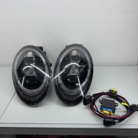 Pour Porsche 911 : Ensemble de phares 991 modifiés et améliorés, yeux de poisson noircis, ensemble de phares 991.2, feux arrière