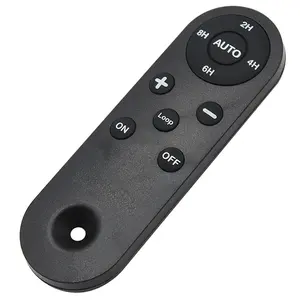 2.4G/RF/IR Black Silicone Wireless 3 Key to 10 Button Remote Control Support OEM