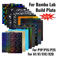 Placa de Impresión de Doble Cara para Bambu Lab X1/X1C/X1E/X2D/P2S/P1P/P1S/A1, Base Térmica de 257*257mm, Accesorios de Impresión 3D