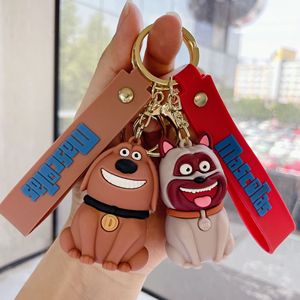 Cross Border Cartoon the Secret Life of Pets llavero Pvc Animal pequeño colgante bolsa colgante decoración Anime llavero al por mayor - Product Image 4