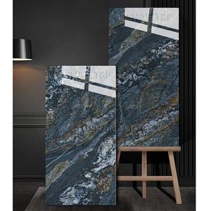 새로운 750x1500mm 럭셔리 현대 패턴 광택 도자기 석판 대리석 바닥 타일 인테리어 홈 장식 - Product Image 6