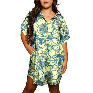 Nuovissimo Design polinesiano tribale eleganti abiti <span class=keywords><strong>Casual</strong></span> con stampa personalizzata abito da vacanza donna <span class=keywords><strong>abbigliamento</strong></span> taglie forti - Product Image 3