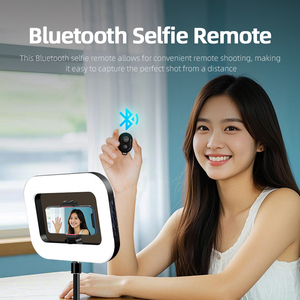 Lumière d'Appoint LED Rechargeable 4000mAh Luminosité Réglable RGB, Anneau Lumineux Selfie pour Téléphone Caméra, Éclairage Photographique Portable - Product Image 4