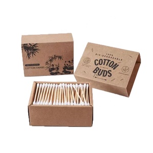 Boîte en papier Kraft écologique, 12 pièces, avec boutons en <span class=keywords><strong>coton</strong></span> bio, boîtes d'emballage vide, tiroirs en papier Kraft recyclable - Product Image 1