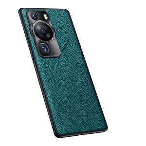 Étui de protection pour téléphone portable avec étui rigide en cuir véritable pour Huawei P60 Pro - Product Image 4