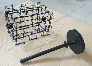 Tùy chỉnh kim loại truy cập hàng đầu 24 túi dây CD hiển thị đứng 360 ° xoay bưu thiếp spinner giá - Product Image 5