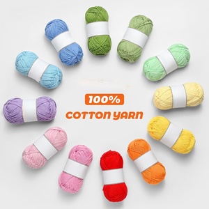 Hilo de chenilla anti-bolitas hecho a mano para tejer a mano, FDY, para pantuflas altas, bufandas de hilo fino, 100% poliéster, con patrón teñido de rayas de hielo, Novedad - Product Image 2