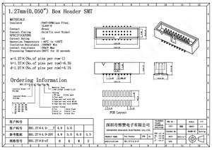 في الملعب 2x8 دبوس <span class=keywords><strong>16</strong></span> دبوس SMT SMD ذكر صندوق مغمد رأس موصل IDC - Product Image 5