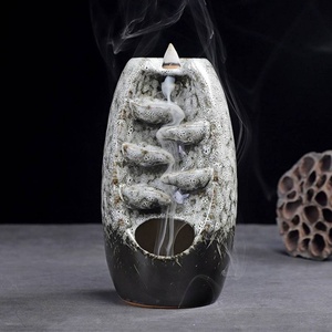 Gift Box Aromatic Waterfall Modern Chinese Style <b>Backflow</b> Ceramic <b>Incense</b> Holder Home Decor <b>Burner</b> - Product Image 2