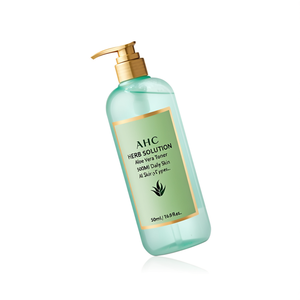AHC Herb Solution Aloe Vera Toner 500Ml Daily <b>Skin</b> Care All <b>Skin</b> Types - Product Image 2