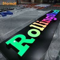 Letrero LED Personalizado para Exteriores a Todo Color, Letrero Luminoso con Logotipo a Todo Color, Letrero Programable, Letras 3D para Negocios