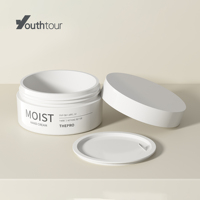YHA série 50/100/150 contenants de lotion cosmétique pour le visage de luxe pot en plastique de crème cosmétique givrée vide personnalisé avec couvercles