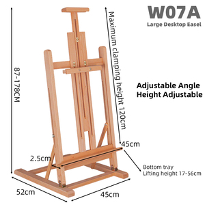 Giá đỡ nâng cao cho học sinh nghệ thuật Panwenbo Giá vẽ để bàn lớn gấp đa năng Giá vẽ để bàn để vẽ - Product Image 2