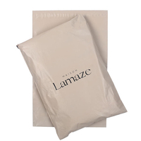 Offre Spéciale – Sacs d'expédition en polyéthylène beige personnalisés avec impression, pour vêtements, en plastique transparent, pour envoi express, avec logo