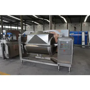 Steam Heating Vacuum Horizontal Tiltable Cooking Mixer Machine Cooker For Coco Syrup/Sugarcane Syrup