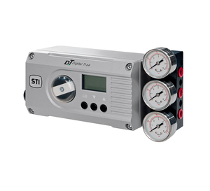 Positionneur de vanne angulaire hydraulique STI avec boîtier en polycarbonate et bloc de jauge en aluminium pour applications gaz - Product Image 4