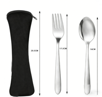 Ensemble d'alimentation pour bébé personnalisé, cuillère souple, vaisselle en néoprène de qualité alimentaire, sac à fermeture éclair, kit de couverts de voyage, étui en néoprène portable