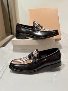 รองเท้าเดรสทางการธุรกิจหัวมนระบายอากาศได้ดีรองเท้าลำลองสุดหรูสำหรับผู้ชายหนังด้านบนพื้นรองเท้ายาง - Product Image 3