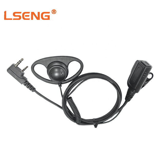 LSENG Walkie Talkie Earpiece Lightweight Secure D Hook Clear Audio PU Material Dynamic Driver Compatible Kenwood TK-3107 TK-378