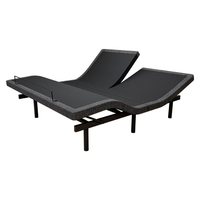 Lit électrique réglable individuellement avec cadre en métal, système à trois moteurs, pliable, confortable, inclinaison de la tête